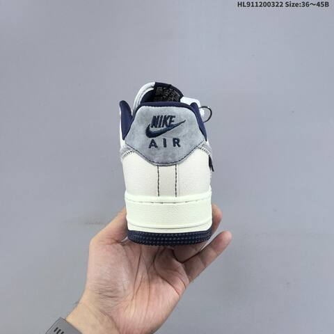 Nike Air Force 1 07 Sail Navy Blue Grey EU 36-45 Sneaker - Unisex (BS-61182)