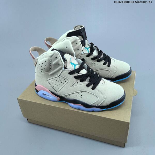 Jordan Air Jordan 6 Retro pink/black/blue and white/black/blue EU 40-47 basketball