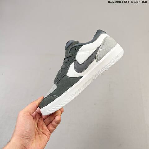 Nike SB Force 58 Dark Grey Light Grey White Red EU 36-45 Skate Shoe - Unisex (BS-63239)