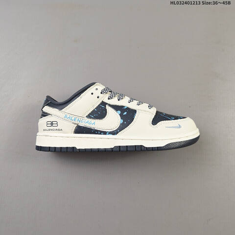 Nike SB Dunk Low Retro DIY Beige Black White EU 36-45 Skate Shoe - Unisex (BS-62725)