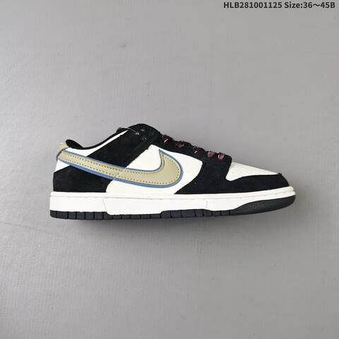 Nike SB Dunk Low White Beige Black Gray EU 36-45 Skate Shoe - Unisex (BS-63078)