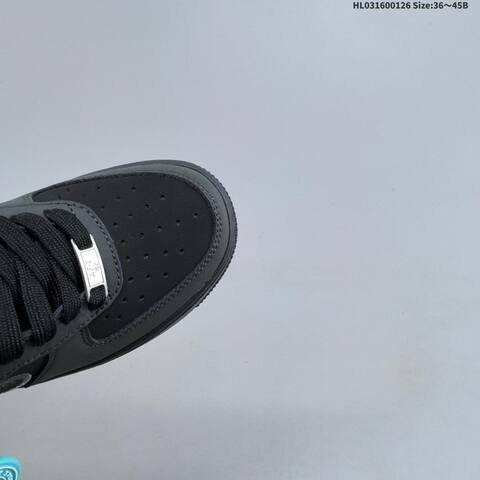 Nike Air Force 1 07 Low Black Dark Grey EU 36-45 Sneaker - Unisex (BS-61733)