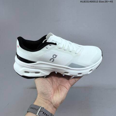On Cloudpulse 2 White Black And Dark Green Black EU 36-45 Running Shoe Running Sneakers - Unisex BS-69555