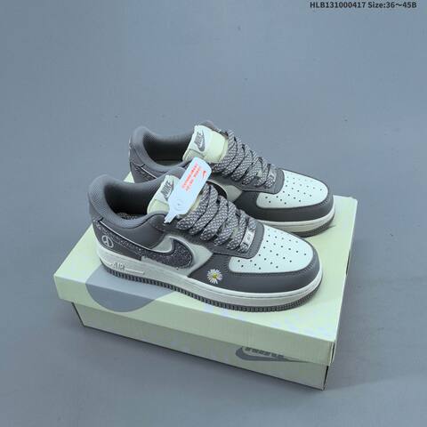 Nike Air Force 1 07 LV8 Grey White Black Cream EU 36-45 Sneaker - Unisex (BS-60677)