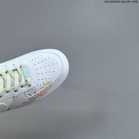 Nike Air Force 1 07 IQ1133-111 White Red Gold Green EU 35-45 Sneaker - Unisex (BS-61537)