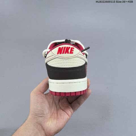 Nike Dunk SB Low Light Beige Black Red White EU 36-45 Skate Shoe - Unisex (BS-61960)