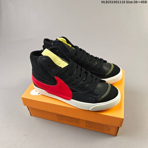 Nike Blazer Mid 77 Jumbo black white red sail yellow EU 36-45 skate shoe