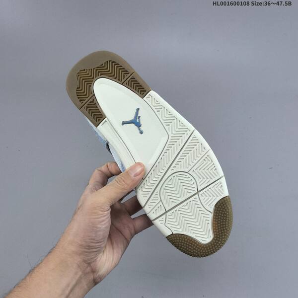 Jordan Air Jordan 4 Retro light blue denim / white / gum 36~47.5B basketball