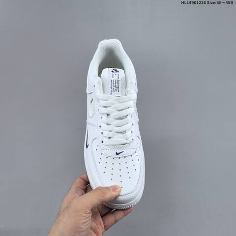 Nike Air Force 1 07 White Navy Blue EU 36-45 Sneaker - Unisex (BS-62439)