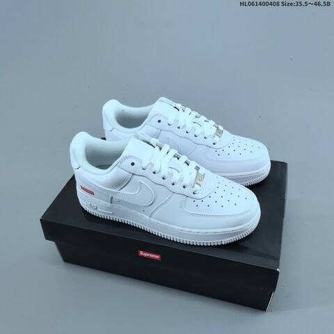 Nike Air Force 1 07 Supreme White Black And Black White EU 35 5-46 5 Sneaker - Unisex (BS-60880)
