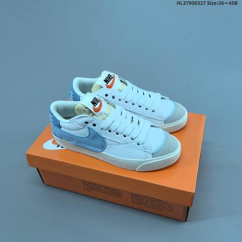 Nike Blazer Low 77 Jumbo White Brown Grey Sail EU 36-45 Skate Shoe - Unisex (BS-61110)