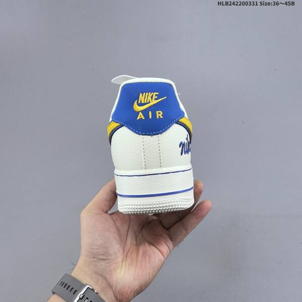 Nike Air Force 1 07 Low sail yellow blue EU 36-45 sneaker