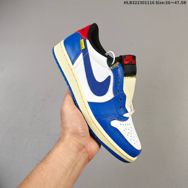 Jordan Air Jordan 1 Low white/blue/red/black/cream 36~47.5 casual