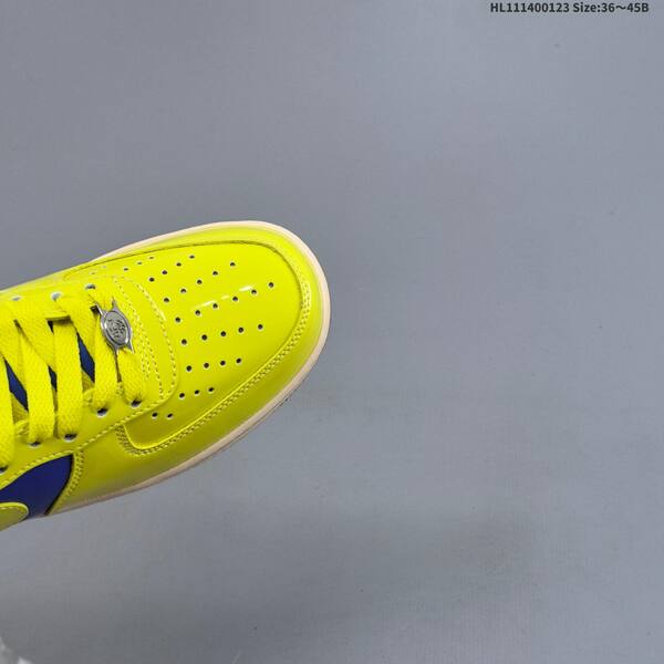 Nike Air Force 1 07 neon yellow royal blue cream white EU 36-45 sneaker