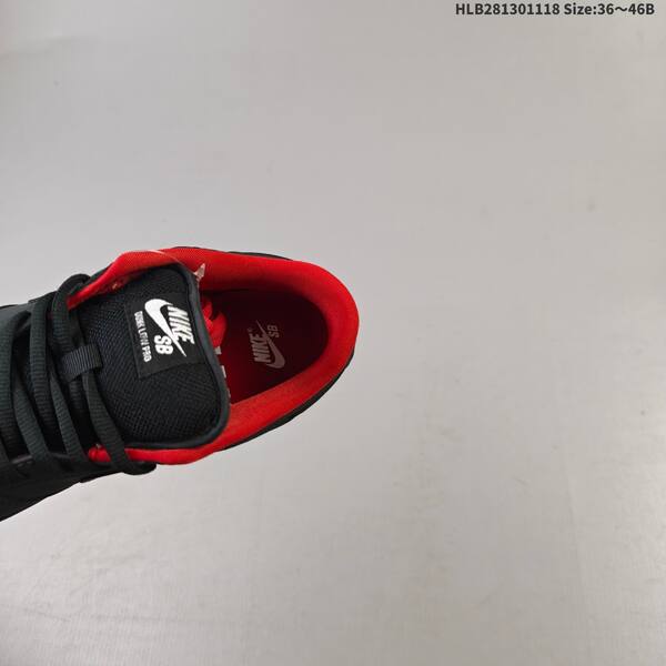 Nike SB Dunk Low Pro black red white EU 36-46 skate shoe