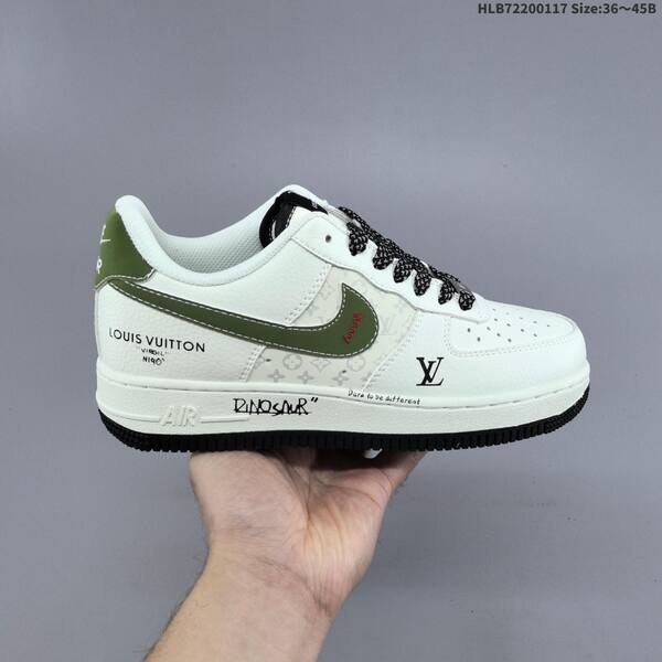 Nike Air Force 1 07 LV8 off white olive green black EU 36-45 sneaker