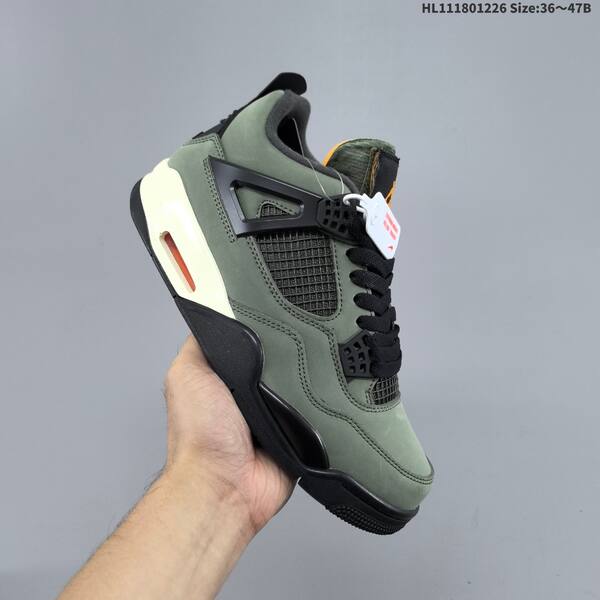 Jordan Air Jordan 4 green/black/orange 36~47 basketball