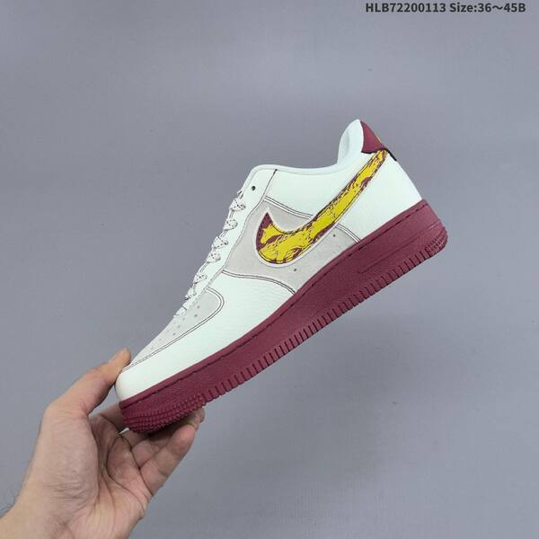 Nike Air Force 1 07 LV8 off white grey burgundy pink EU 36-45 skate shoe