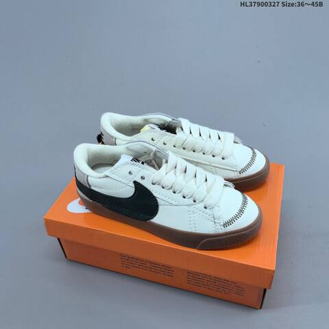 Nike Blazer Low 77 Jumbo White Brown Grey Sail EU 36-45 Skate Shoe - Unisex (BS-61110)
