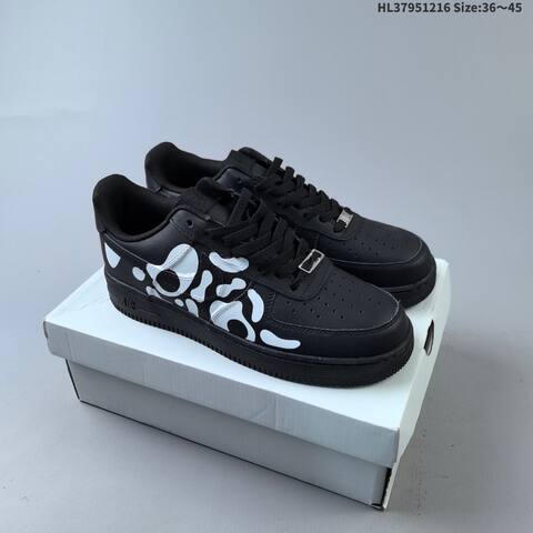 Nike Air Force 1 07 White Gold Black EU 36-45 Sneaker - Unisex (BS-62634)
