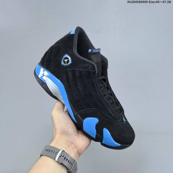 Jordan Air Jordan 14 Retro Black/University Blue 40-47.5 basketball
