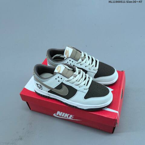 Nike SB Zoom Dunk Low White Dark Brown Khaki Grey Black EU 36-47 skate