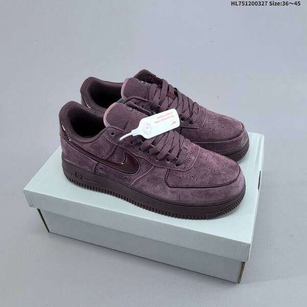 Nike Air Force 1 07 Low Mustard Yellow Dark Burgundy EU 36-45 sneaker