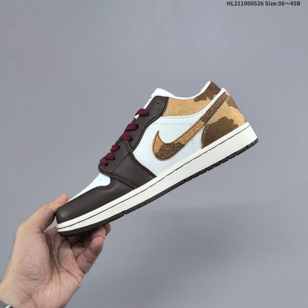 Jordan Air Jordan 1 Low white/brown/gold/burgundy EU 36-45 lifestyle