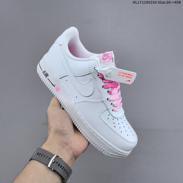 Nike Air Force 1 07 white pink red EU 36-45 sneaker