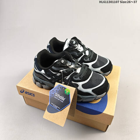 ASICS GEL-NYC Black Silver Grey 26-37 Running Shoe Running Sneakers - Women's (BS-69318)