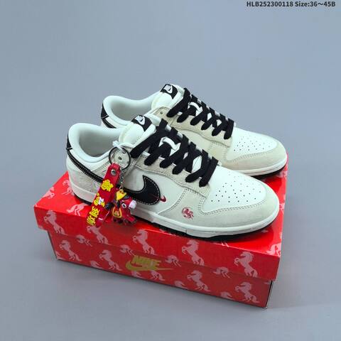 Nike Dunk Low Off White Black Red EU 36-45 Skate Shoe - Unisex (BS-61914)