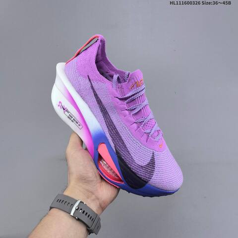Nike Air Zoom Alphafly Next 3 Purple White Blue Pink EU 36-45 Running Shoe - Unisex (BS-61123)