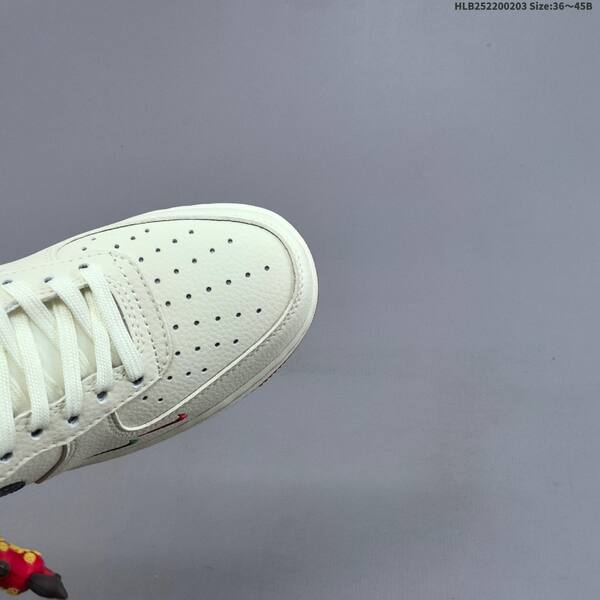 Nike Air Force 1 07 LV8 off white dark green red EU 36-45 skate shoe