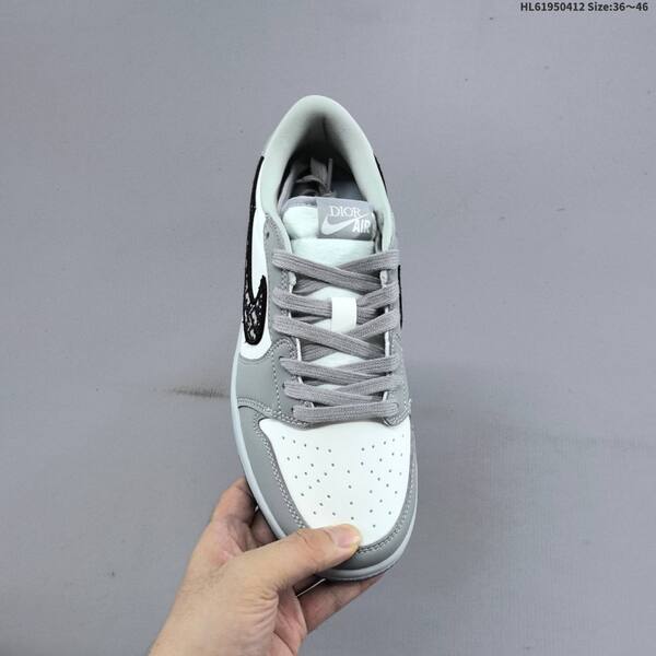 Jordan Air Jordan 1 Low white/grey/black/blue 36~46 lifestyle
