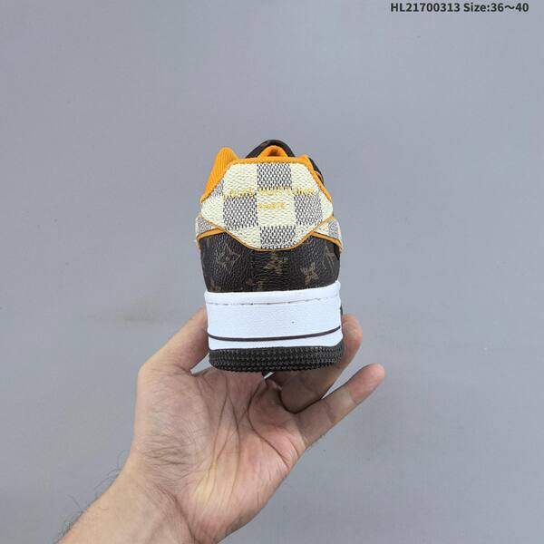 Nike Air Force 1 07 Low brown white orange black EU 36-40 sneaker