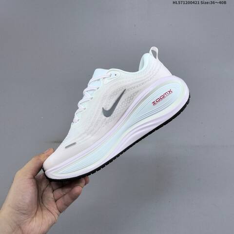Nike Vomero Plus ReactX Air Zoom White Light Pink Purple EU 36-40 Running Shoe - Unisex (BS-60602)