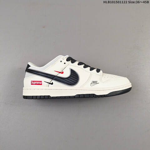 Nike Dunk SB Low Supreme Off White Black Red EU 36-45 Skate Shoe - Unisex (BS-63281)