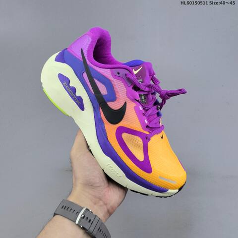 Nike Structure Plus ReactX Air Zoom Grey Black White Purple Orange EU 40-45 Running Shoe - Men's (BS-60413)