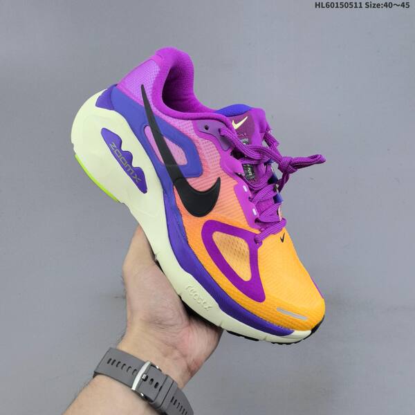 Nike Structure Plus ReactX Air Zoom grey black white purple orange EU 40-45 running shoe