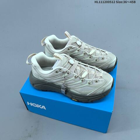 HOKA ONE ONE Mafate Three 2 Beige Light Grey Dark Grey EU 36-45 Trail Shoe Trail Running Sneakers - Unisex (BS-69340)