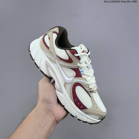 Nike V5 RNR White Beige Burgundy Brown Light Pink EU 36-45 Running Shoe - Unisex (BS-61599)