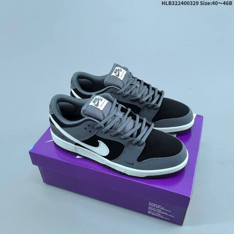 Nike Dunk SB Low Grey Black White EU 40-46 Skate Shoe - Men's (BS-61047)