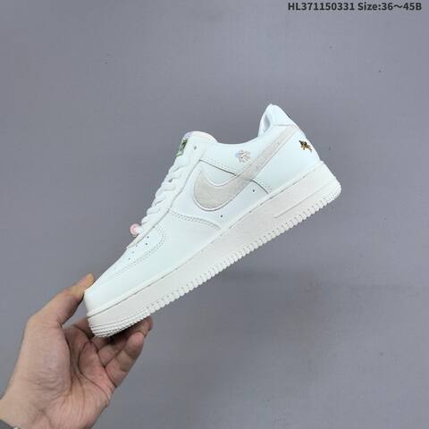 Nike Air Force 1 07 CNY IQ1119 011 Off White Burgundy Gold White EU 36 45 Sneaker EU 36-45 - Unisex (BS-61014)