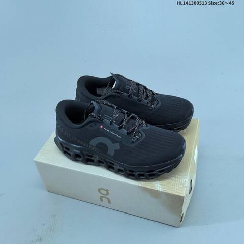 On Running Cloudmonster 3 Triple Black EU 36-45 Running Shoe Running Sneakers - Unisex (BS-69554)