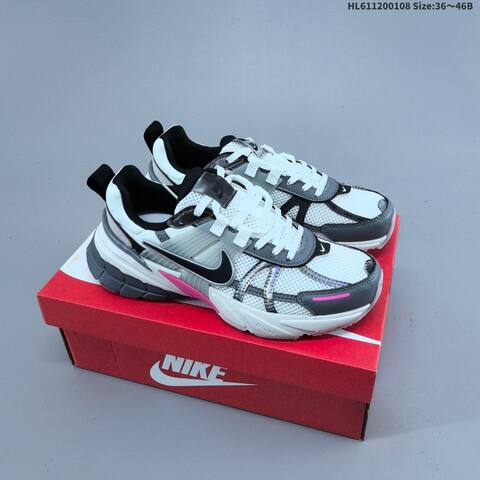 Nike V2K Runtekk White Grey Pink Silver Gold EU 36-46 Running Shoe - Unisex (BS-62126)
