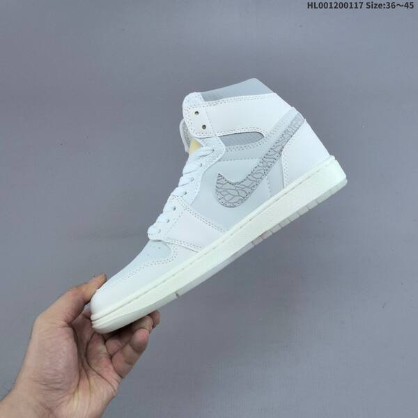 Jordan Air Jordan 1 High OG Sail / University Red / Light Grey 36~45 casual