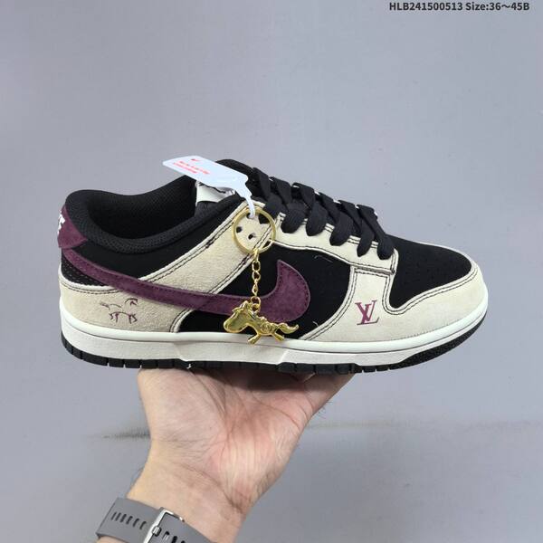 Nike Dunk SB Low black burgundy silver beige EU 36-45 skate shoe