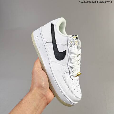 Nike Air Force 1 07 White Gum Brown Tan Black EU 36-45 Sneaker - Unisex (BS-63339)