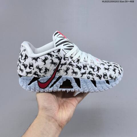 Nike ZoomX HF2794-001 White Black Red Grey EU 38-46 Basketball Shoe - Unisex (BS-61557)