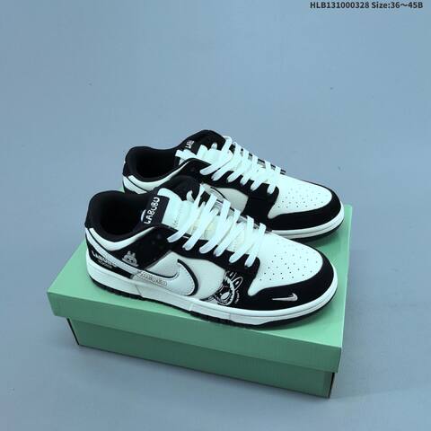 Nike Dunk SB Low Black White Red Yellow EU 36-45 Skate Shoe - Unisex (BS-61064)